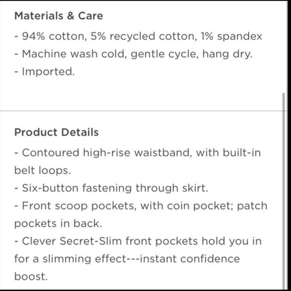 Old Navy Scottie high Waisted button front mini Jean skirt - Picture 6 of 12